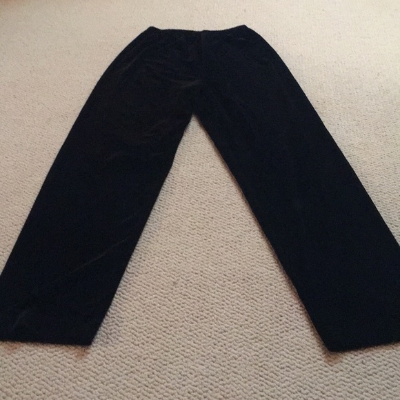 Joan Fagin Pants - Joan Fagin black velvet pants